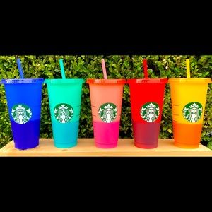 Color Changing Starbucks Cups (6 sets )